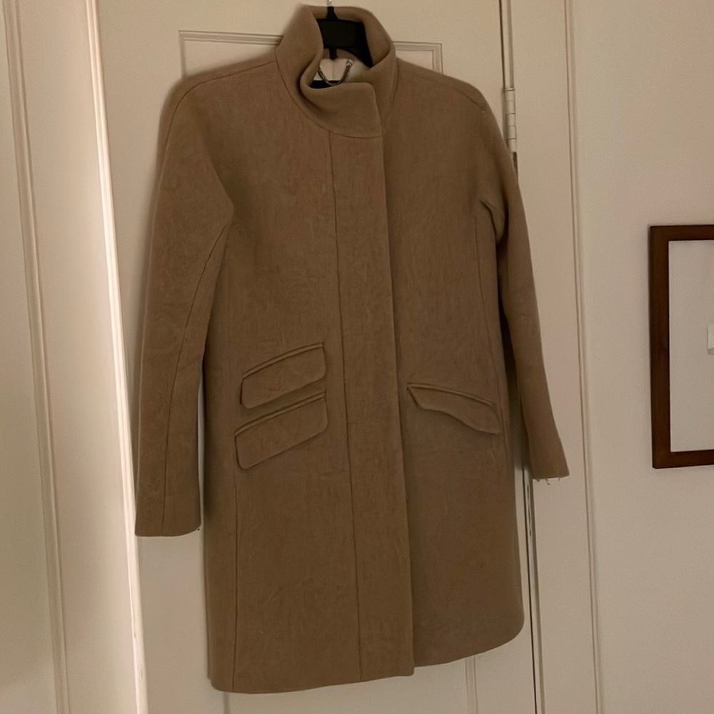 J.Crew Cocoon Coat in Italian Stadium-Cloth Wool